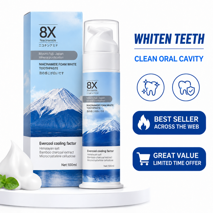 Niacinamide Foaming Whitening Toothpaste 8X — 100ml